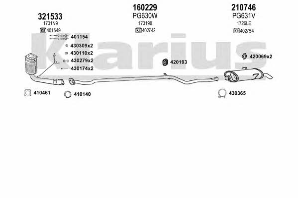  180556E Exhaust system 180556E: Buy near me in Poland at 2407.PL - Good price!