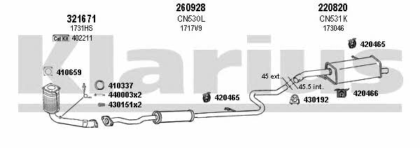  180623E Exhaust system 180623E: Buy near me in Poland at 2407.PL - Good price!