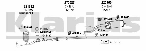  180625E Exhaust system 180625E: Buy near me in Poland at 2407.PL - Good price!