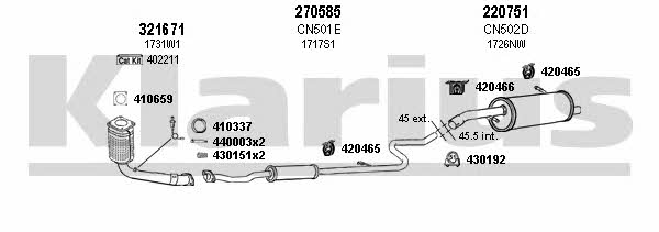 Klarius 180626E Układ wydechowy 180626E: Dobra cena w Polsce na 2407.PL - Kup Teraz!