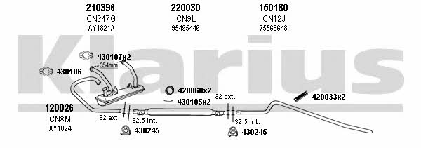 Klarius 180631E Abgasanlage 180631E: Kaufen Sie zu einem guten Preis in Polen bei 2407.PL!