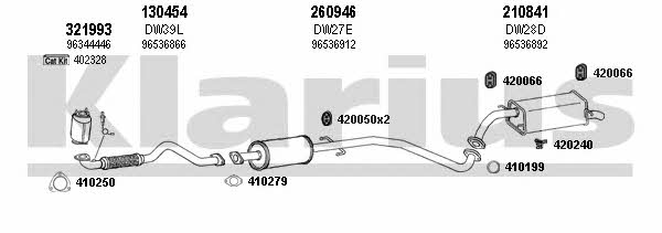 Klarius 310049E Exhaust system 310049E: Buy near me in Poland at 2407.PL - Good price!