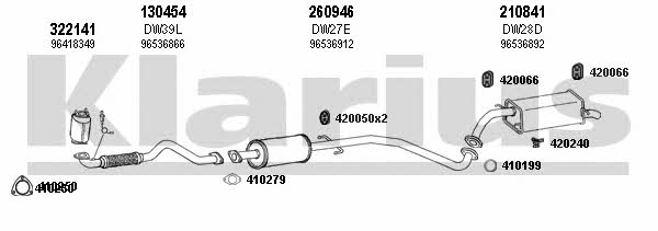 Klarius 310050E Exhaust system 310050E: Buy near me at 2407.PL in Poland at an Affordable price!