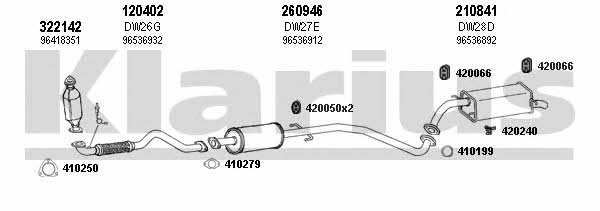 Klarius 310051E Exhaust system 310051E: Buy near me in Poland at 2407.PL - Good price!