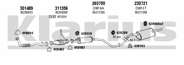 Klarius 310056E Abgasanlage 310056E: Kaufen Sie zu einem guten Preis in Polen bei 2407.PL!