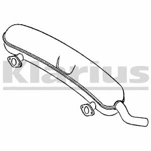 Klarius 230355 End Silencer 230355: Buy near me at 2407.PL in Poland at an Affordable price!