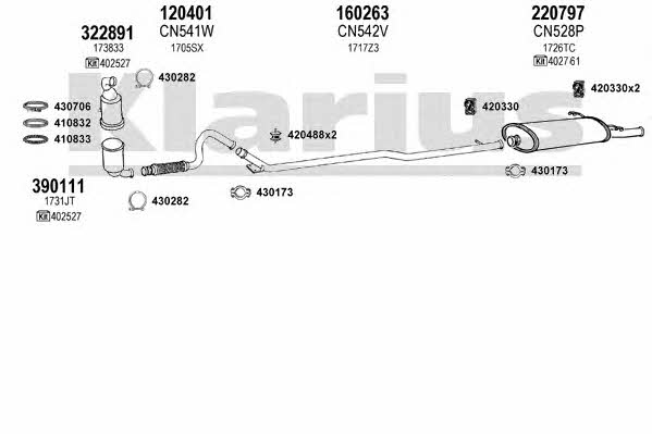 Klarius 180704E Система випуску відпрацьованих газів 180704E: Купити у Польщі - Добра ціна на 2407.PL!