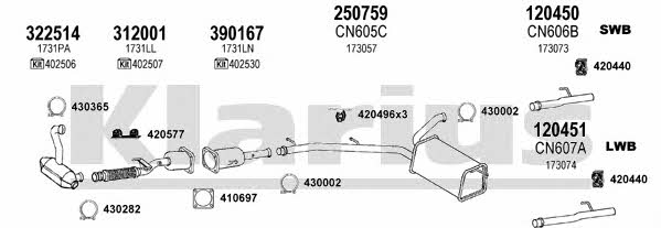  180796E Exhaust system 180796E: Buy near me in Poland at 2407.PL - Good price!