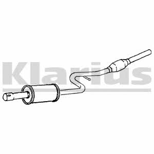 Klarius 260856 Central silencer 260856: Buy near me in Poland at 2407.PL - Good price!