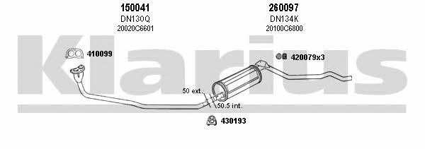 Klarius 270100E Exhaust system 270100E: Buy near me at 2407.PL in Poland at an Affordable price!