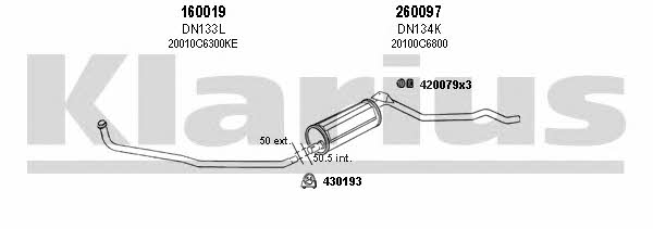  270102E Exhaust system 270102E: Buy near me in Poland at 2407.PL - Good price!