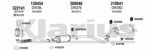 Klarius 200006E Exhaust system 200006E: Buy near me in Poland at 2407.PL - Good price!