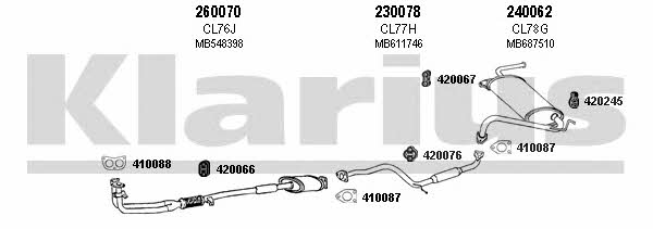  210050E Exhaust system 210050E: Buy near me in Poland at 2407.PL - Good price!