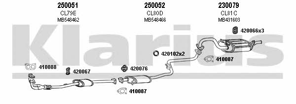  210051E Exhaust system 210051E: Buy near me in Poland at 2407.PL - Good price!
