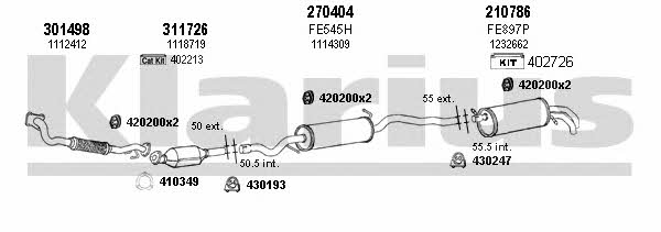  361588E Exhaust system 361588E: Buy near me in Poland at 2407.PL - Good price!