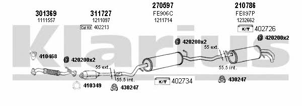  361612E Exhaust system 361612E: Buy near me in Poland at 2407.PL - Good price!