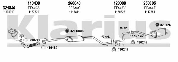  361625E Exhaust system 361625E: Buy near me in Poland at 2407.PL - Good price!