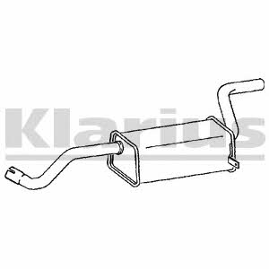 Klarius 230946 End Silencer 230946: Buy near me in Poland at 2407.PL - Good price!