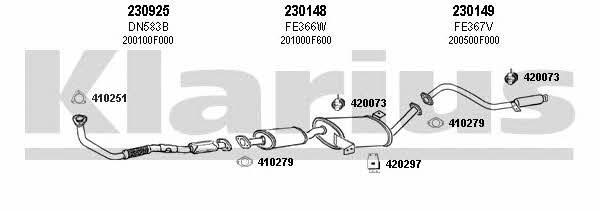  270267E Exhaust system 270267E: Buy near me in Poland at 2407.PL - Good price!