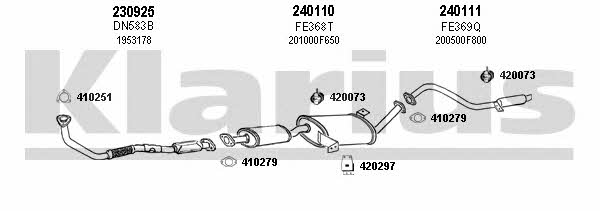  270268E Exhaust system 270268E: Buy near me in Poland at 2407.PL - Good price!