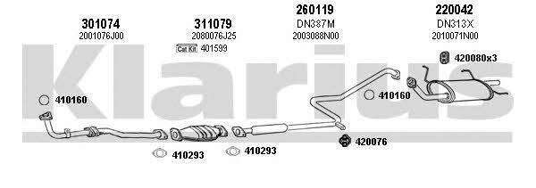 Klarius 270272E Система выпуска отработаных газов 270272E: Отличная цена - Купить в Польше на 2407.PL!