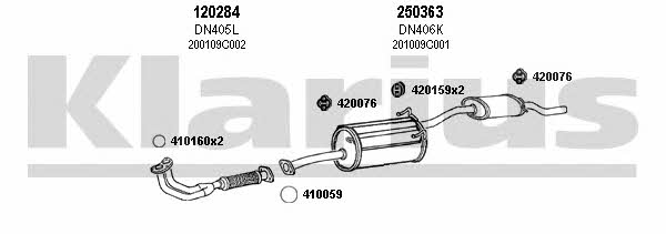 Klarius 270290E Система выпуска отработаных газов 270290E: Отличная цена - Купить в Польше на 2407.PL!