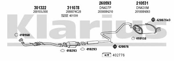 Klarius 270322E Abgasanlage 270322E: Kaufen Sie zu einem guten Preis in Polen bei 2407.PL!