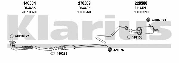 Klarius 270329E Układ wydechowy 270329E: Dobra cena w Polsce na 2407.PL - Kup Teraz!
