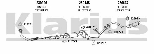  270362E Exhaust system 270362E: Buy near me in Poland at 2407.PL - Good price!