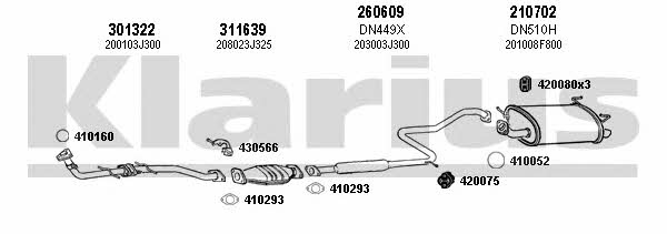 Klarius 270386E Abgasanlage 270386E: Kaufen Sie zu einem guten Preis in Polen bei 2407.PL!