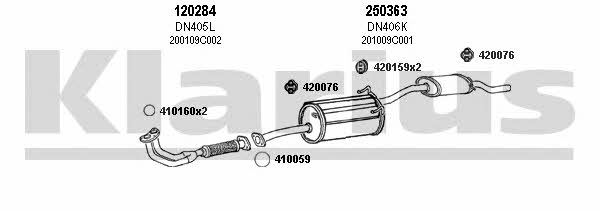 Klarius 270396E Abgasanlage 270396E: Kaufen Sie zu einem guten Preis in Polen bei 2407.PL!