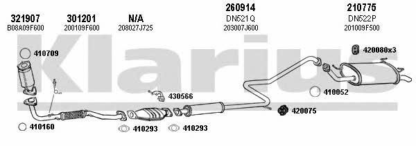 Klarius 270415E Abgasanlage 270415E: Kaufen Sie zu einem guten Preis in Polen bei 2407.PL!