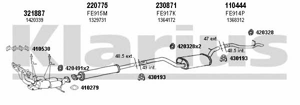  361643E Exhaust system 361643E: Buy near me in Poland at 2407.PL - Good price!