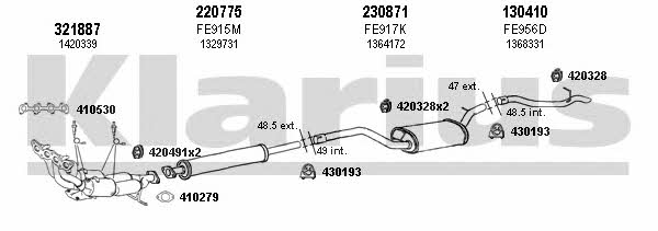  361645E Exhaust system 361645E: Buy near me in Poland at 2407.PL - Good price!