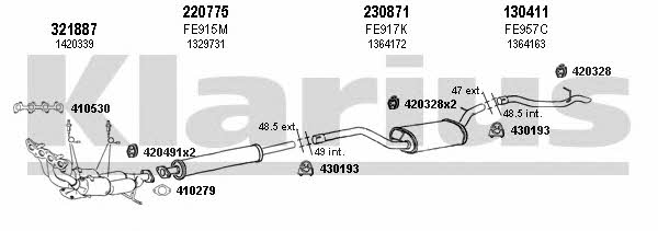  361647E Exhaust system 361647E: Buy near me in Poland at 2407.PL - Good price!