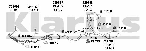 Klarius 361717E Exhaust system 361717E: Buy near me at 2407.PL in Poland at an Affordable price!