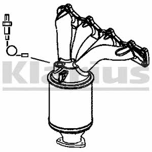 Klarius 322201 Catalytic Converter 322201: Buy near me in Poland at 2407.PL - Good price!