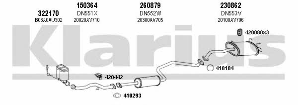  270429E Exhaust system 270429E: Buy near me in Poland at 2407.PL - Good price!