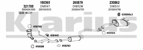  270432E Exhaust system 270432E: Buy near me in Poland at 2407.PL - Good price!