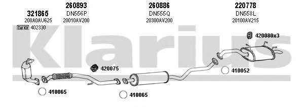 Klarius 270441E Система випуску відпрацьованих газів 270441E: Приваблива ціна - Купити у Польщі на 2407.PL!