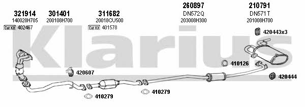  270447E Exhaust system 270447E: Buy near me in Poland at 2407.PL - Good price!