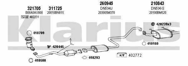  270484E Exhaust system 270484E: Buy near me in Poland at 2407.PL - Good price!