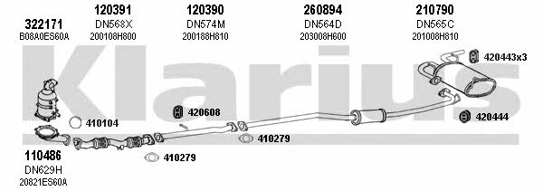 Klarius 270512E Abgasanlage 270512E: Kaufen Sie zu einem guten Preis in Polen bei 2407.PL!