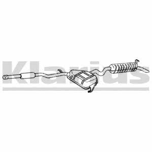 Klarius 270531 Middle-/End Silencer 270531: Buy near me in Poland at 2407.PL - Good price!
