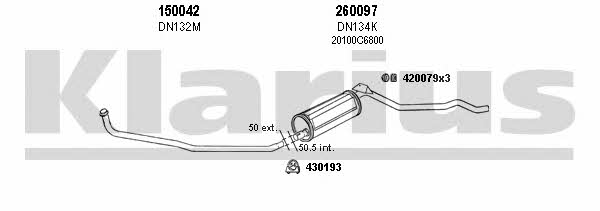  270532E Exhaust system 270532E: Buy near me in Poland at 2407.PL - Good price!