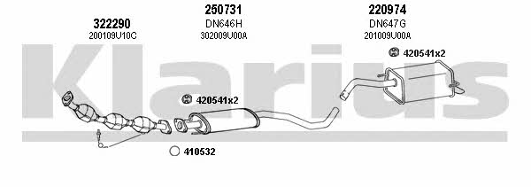  270534E Exhaust system 270534E: Buy near me in Poland at 2407.PL - Good price!