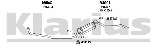  270535E Exhaust system 270535E: Buy near me in Poland at 2407.PL - Good price!