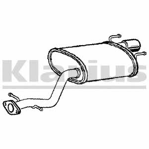 Klarius 240777 End Silencer 240777: Buy near me at 2407.PL in Poland at an Affordable price!