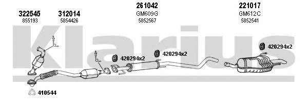  391624E Exhaust system 391624E: Buy near me in Poland at 2407.PL - Good price!