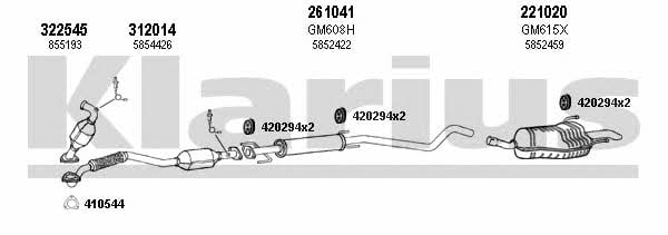  391627E Exhaust system 391627E: Buy near me in Poland at 2407.PL - Good price!